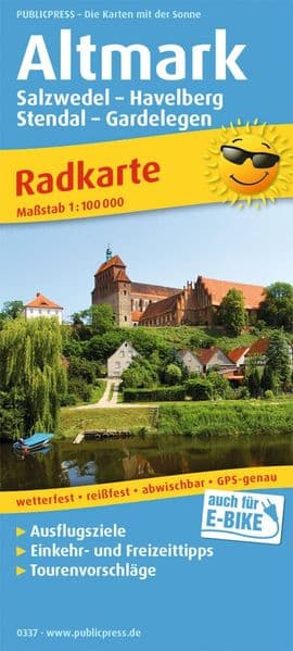 Altmark. Salzwedel - Havelberg - Stendal - Gardelegen 1:100 000