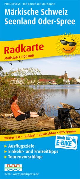 Märkische Schweiz, Seengebiet Oder-Spree 1:100 000