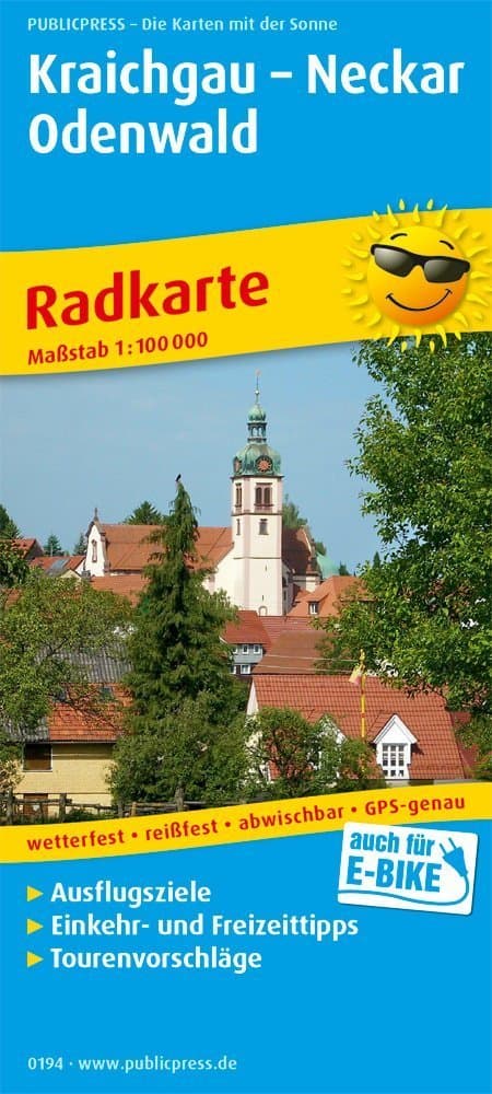 Kraichgau - Neckar - Odenwald 1:100 000
