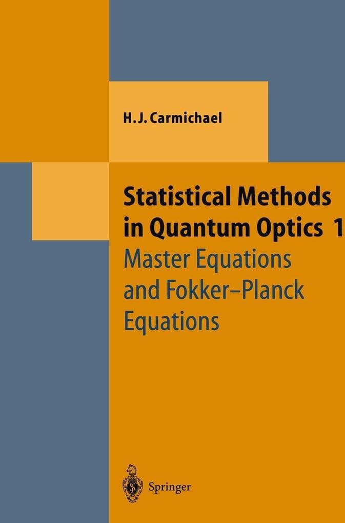 Statistical Methods in Quantum Optics 1