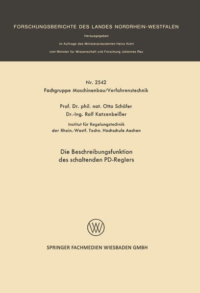 Die Beschreibungsfunktion des schaltenden PD-Reglers