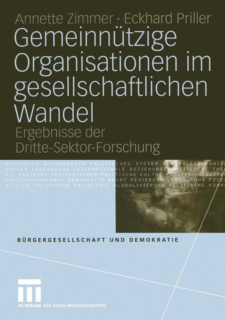 Gemeinnützige Organisationen imgesellschaftlichen Wandel