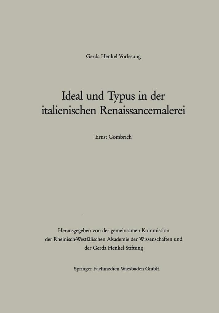 Ideal und Typus in der italienischen Renaissancemalerei