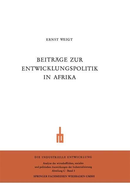 Beiträge zur Entwicklungspolitik in Afrika
