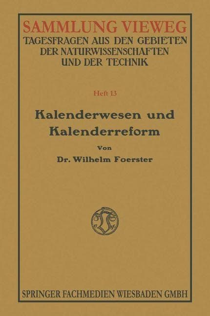 Kalenderwesen und Kalenderreform