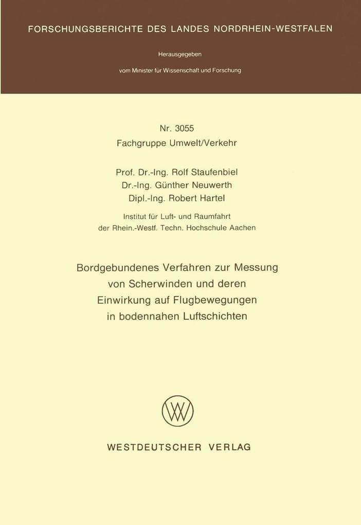 Bordgebundenes Verfahren zur Messung von Scherwinden und deren Einwirkung auf Flugbewegungen in bodennahen Luftschichten