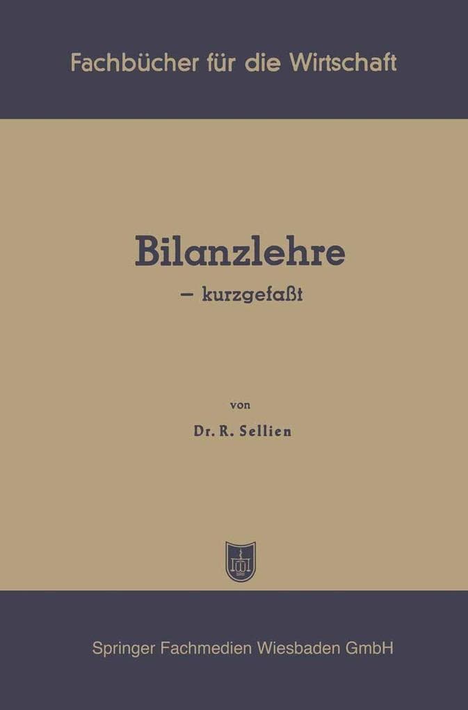 Bilanzlehre - kurzgefaßt