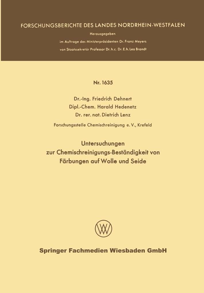 Untersuchungen zur Chemischreinigungs-Beständigkeit von Färbungen auf Wolle und Seide