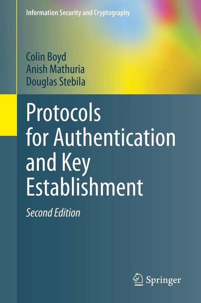 Protocols for Authentication and Key Establishment