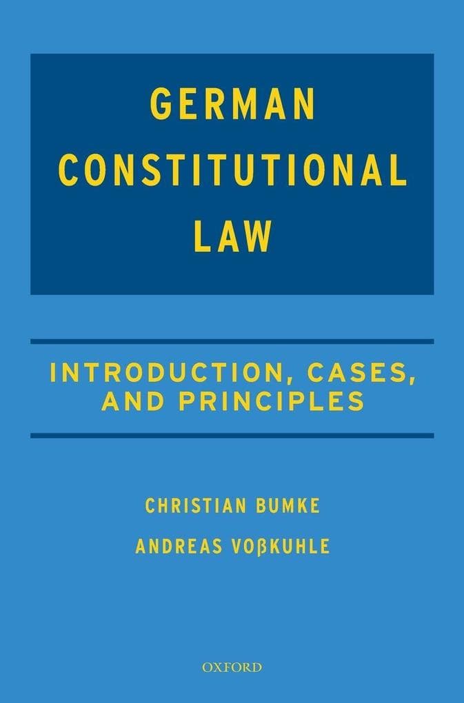 Casebook on German Constitutional Law