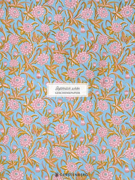Gefährlich schön Geschenkpapier, Motiv Rosa Blüten