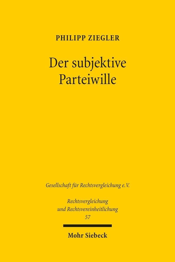 Der subjektive Parteiwille