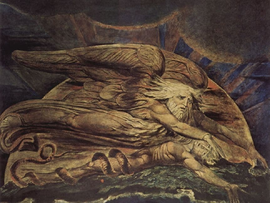 William Blake - Und Elohim schuf Adam - 500 Teile (Puzzle)