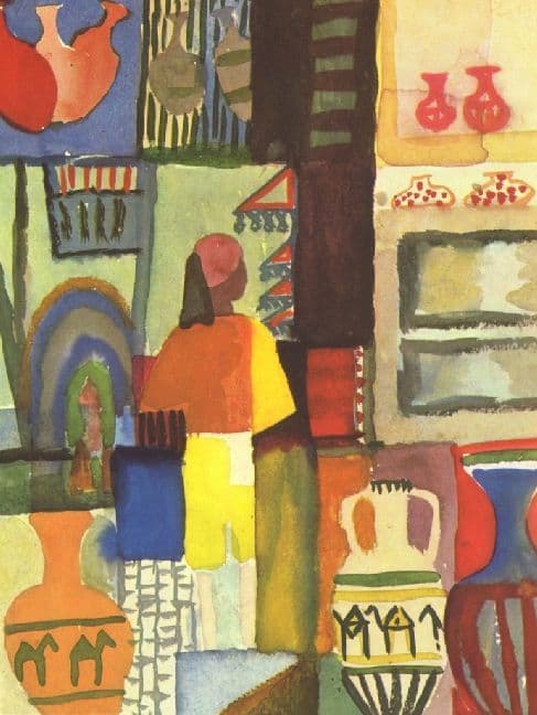 August Macke - Händler mit Krügen - 1.000 Teile (Puzzle)