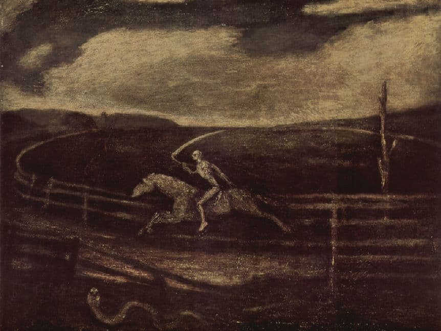 Albert Pinkham Ryder - Die Rennbahn oder der Tod auf einem fahlen Pferd - 1.000 Teile (Puzzle)