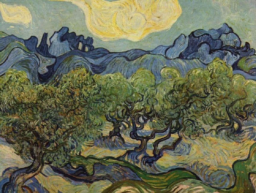 Vincent Willem van Gogh - Landschaft mit Olivenbäumen - 500 Teile (Puzzle)