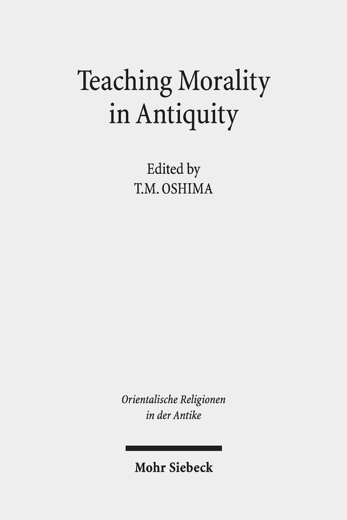 Teaching Morality in Antiquity
