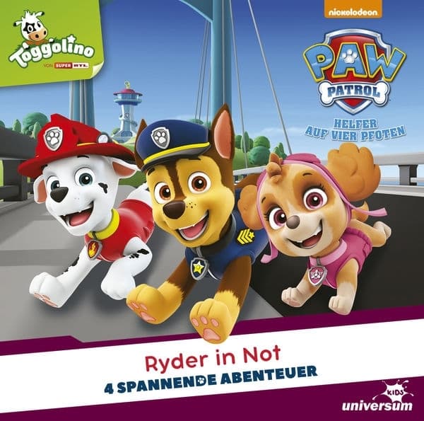 Paw Patrol - Ryder in Not, 1 Audio-CD