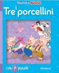 I tre porcellini. Finestrelle in puzzle