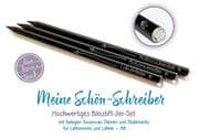 Meine Schön-Schreiber -  live - love - teach : Hochwertiges Bleistift-3er-Set, mit farbigen Swarovsk