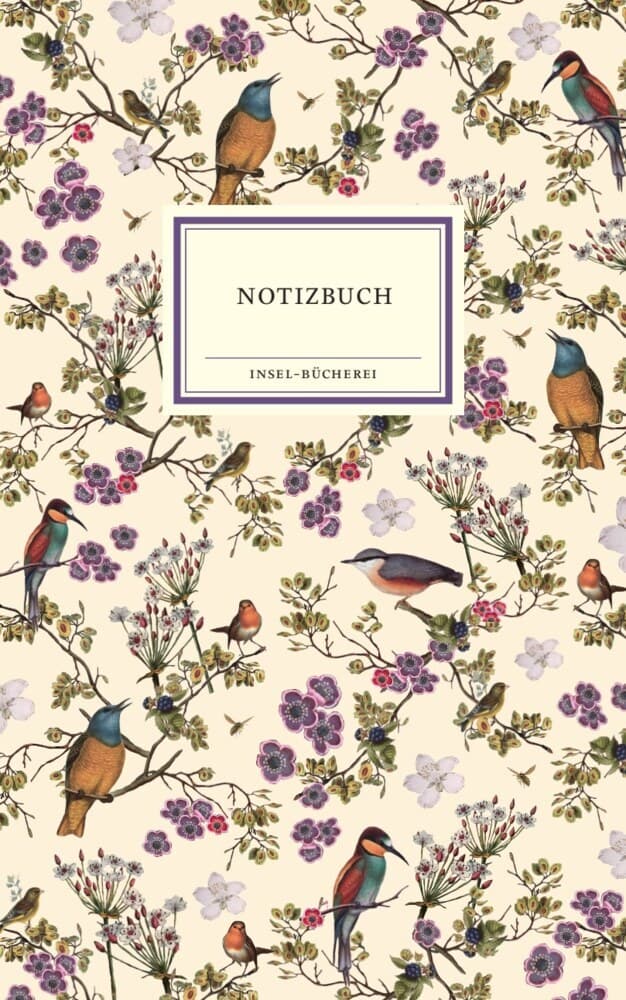 Notizbuch Insel-Bücherei »Singvögel crème«