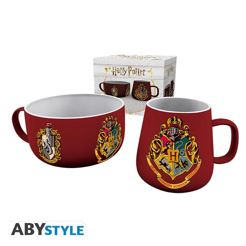 HARRY POTTER - Frühstücks Set - Häuser Wapppen