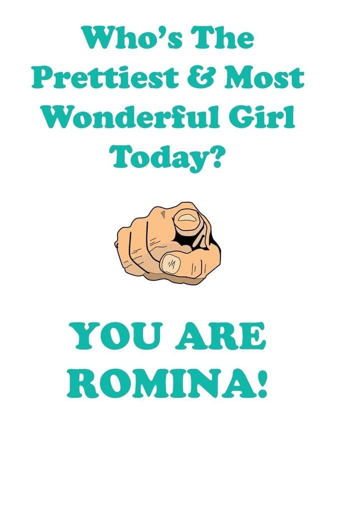 ROMINA is The Prettiest Affirmations Workbook Positive Affirmations Workbook Includes