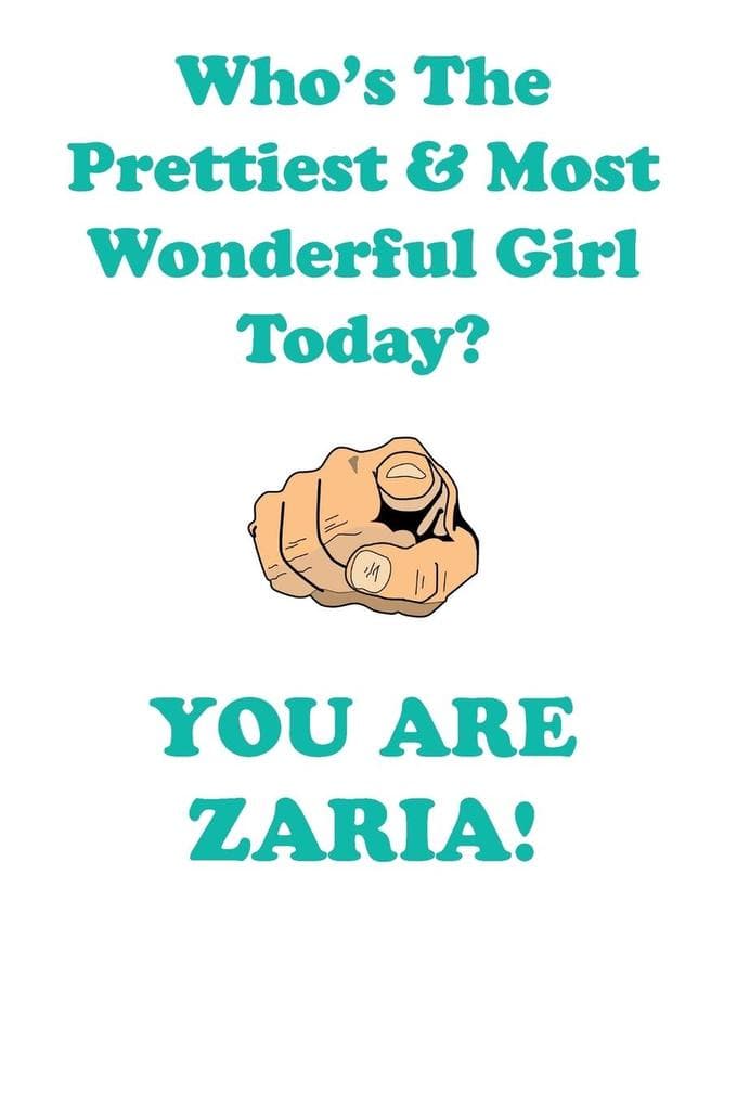 ZARIA is The Prettiest Affirmations Workbook Positive Affirmations Workbook Includes