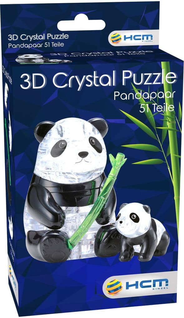 Crystal Puzzle - Pandapaar - 51 Teile