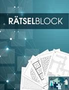 Rätselbuch und Rätselblock für Erwachsene und Senioren - Sudoku, Kreuzworträtsel, Logikrätsel, Worts