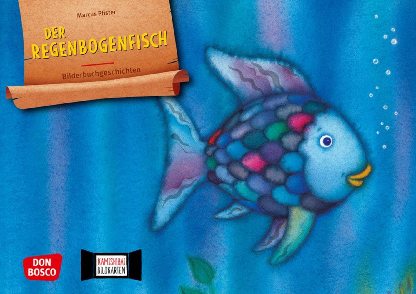 Der Regenbogenfisch, mit schillernden Schuppen. Kamishibai Bildkartenset.