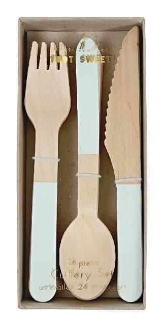 Wooden Besteck - Holz Set Mint