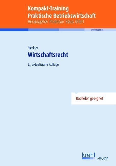 Kompakt-Training Wirtschaftsrecht