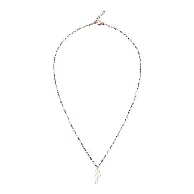 Halskette - rosévergoldet - Engelsflügel