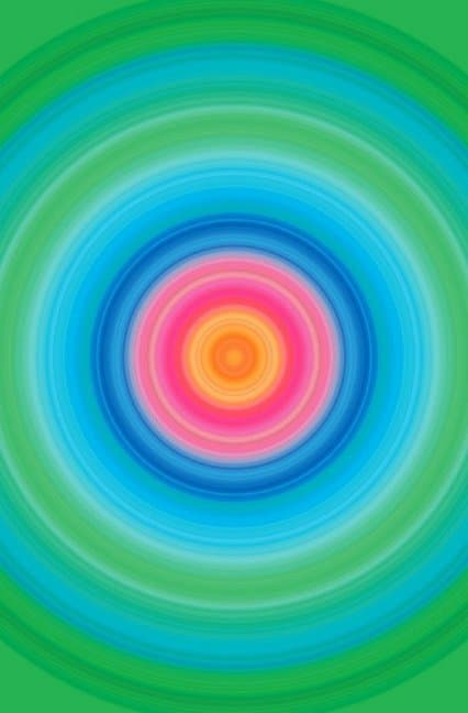 Schreibwandel Notizbuch "Inspirierende Gedanken" mit Reim-Affirmation (Mandala bunt - grün blau pink