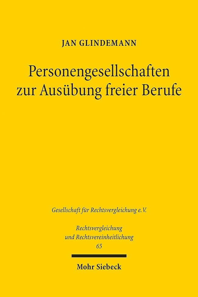 Personengesellschaften zur Ausübung freier Berufe