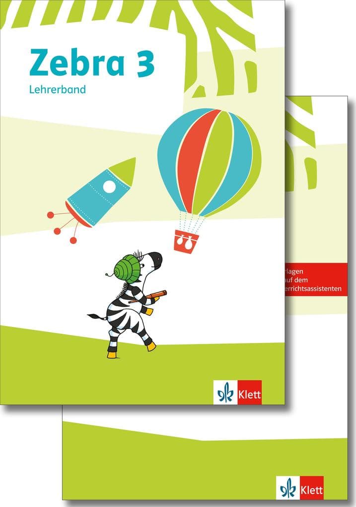 Zebra 3. Paket: Lehrerband und Materialband zum Verbrauchsmaterial Klasse 3