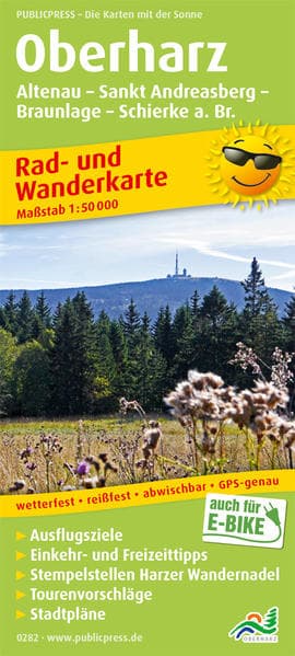 Oberharz - Altenau, St. Andreasberg, Braunlage, Schierke a. Br. 1:50 000
