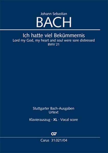 Ich hatte viel Bekümmernis (Klavierauszug XL)