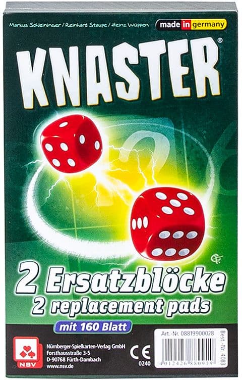 Nürnberger Spielkarten - Knaster Ersatzblöcke