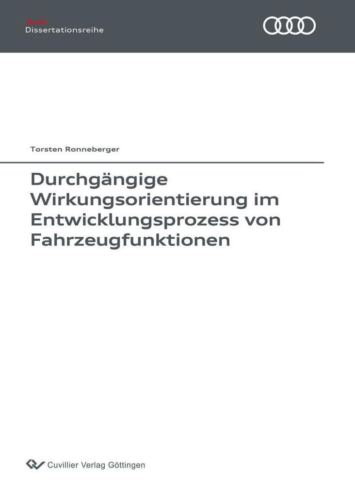 Durchgängige Wirkungsorientierung im Entwicklungsprozess von Fahrzeugfunktionen