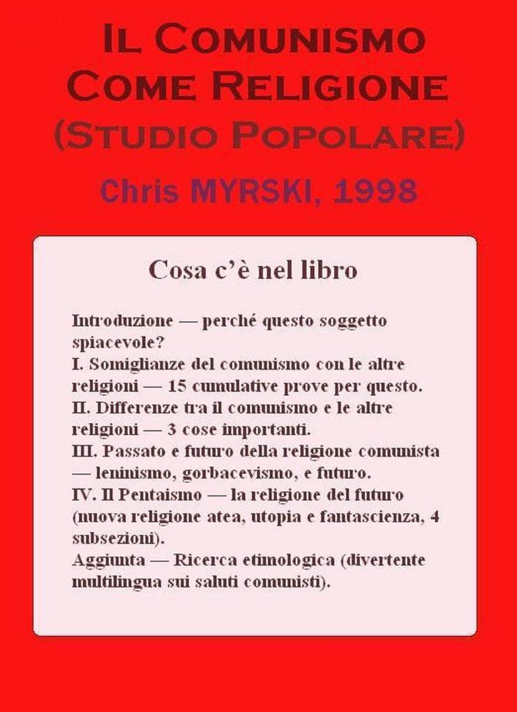 Il Comunismo Come Religione (Studio Popolare)