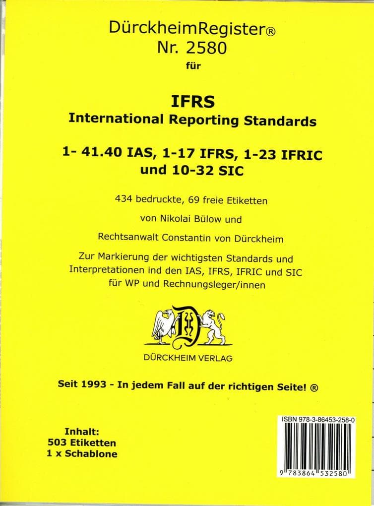 DürckheimRegister® IFRS Nr. 2580