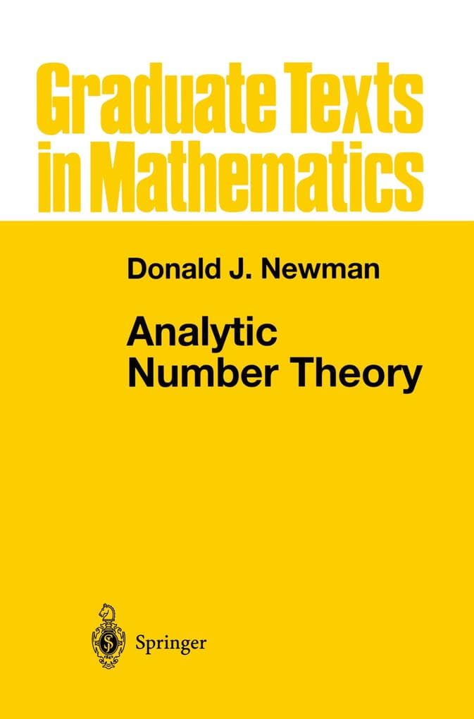 Analytic Number Theory