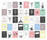 40 Baby Meilenstein-Karten für das 1. Lebensjahr für Mädchen und Junge. Baby Milestone Cards deutsch