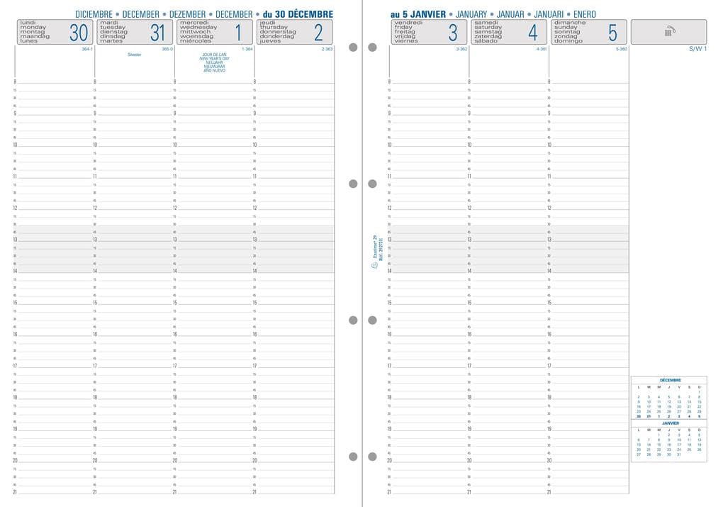 Kalender 1 Woche 2 Seiten senkrecht 2026