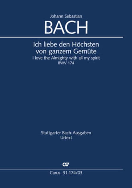 Ich liebe den Höchsten von ganzem Gemüte (Klavierauszug)