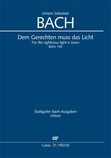 Dem Gerechten muss das Licht (Klavierauszug)