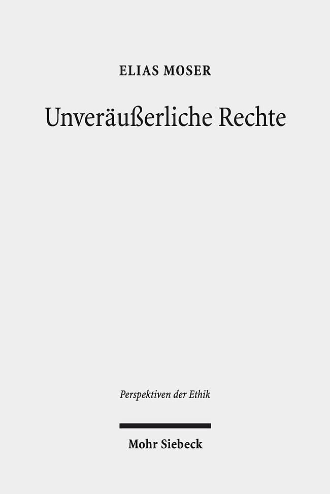 Unveräußerliche Rechte