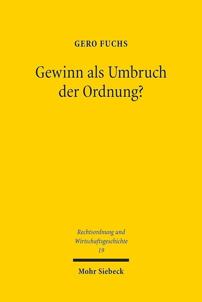 Gewinn als Umbruch der Ordnung?